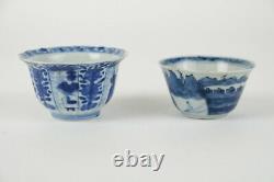 2 antique Chinese Porcelain Cups, Kangxi 18th century