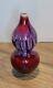 20th Century Chinese Flambe Bottle Vase Drip Glaze Purple Maroon