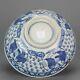 21.8cm 16c Wanli Chinese Porcelain Bowl Eight Immortals Attributes Antiq
