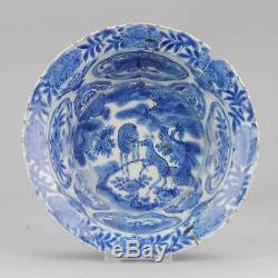 21cm CA 1600 Chinese Porcelain Kraak Dish Klapmuts Deer Rinaldi Antique Ming