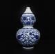 29cm Qianlong Old Signed Antique Chinese Blue & White Porcelain Vase With Dragon