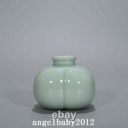 3.1 Chinese Old Antique Porcelain Qing dynasty yongzheng mark cyan glaze Vase