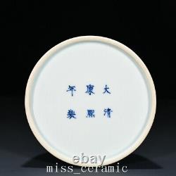 3.9 Chinese Old Antique Porcelain Qing dynasty kangxi mark red glaze Zun Vase