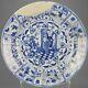 48.6cm 1635-1650 Transitional Ming Chinese Porcelain Kraak Charger Antiq
