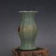 6.1 Chinese Old Antique Porcelain Song Dynasty Ru Kiln Cyan Glaze Gilt Vase
