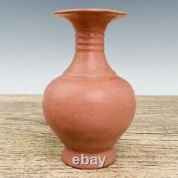 6.1 Old Antique Chinese Porcelain song dynasty ru kiln mark red glaze Vase