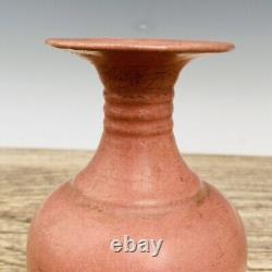 6.1 Old Antique Chinese Porcelain song dynasty ru kiln mark red glaze Vase
