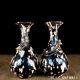 6.4 Chinese Porcelain Song Dynasty Jizhou Kiln A Pair Black Speckle Dragon Vase