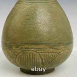 6.7 Old Chinese Porcelain Song dynasty yue kiln cyan glaze flower yuhuchun Vase