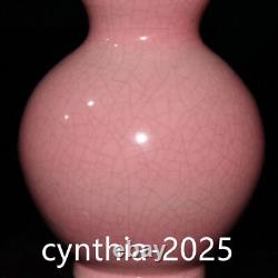 6.8Treasure Chinese Porcelain Qing Dynasty Kangxi Red Glazed Gourd Bottle