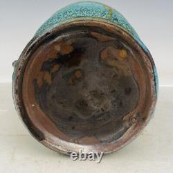 6.9 Old Antique Chinese Porcelain Song dynasty jun kiln cyan glaze Fambe Vase