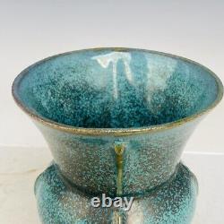 6.9 Old Antique Chinese Porcelain Song dynasty jun kiln cyan glaze Fambe Vase