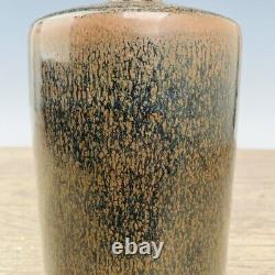 7.1 Chinese Antique Porcelain Song dynasty jian kiln Tea dust glaze Pulm Vase