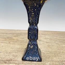 7.3 Antique Chinese Porcelain song dynasty ru kiln Blue glaze Fambe Square Vase