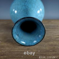 7.8 Antique Chinese Porcelain song dynasty ru kiln Blue glaze Ice crack Vase