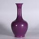 7.8 Antique Old Chinese Porcelain Qing Dynasty Kangxi Mark Purple Glaze Vase
