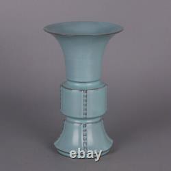 7 Old Antique Chinese Porcelain Song dynasty ru kiln mark Blue glaze Vase