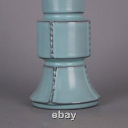 7 Old Antique Chinese Porcelain Song dynasty ru kiln mark Blue glaze Vase