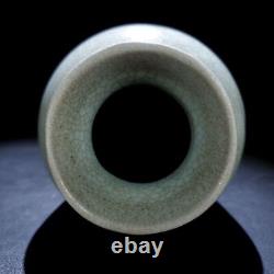 8.1 Old Chinese Porcelain Song dynasty ru kiln cyan glaze Ice crack dragon Vase