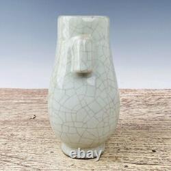 8.3Chinese Old Porcelain Song Dynasty Guan Kiln Ear Bottle