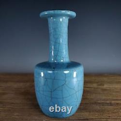 8.5 Antique Chinese Porcelain Song dynasty ru kiln Blue glaze Ice crack Vase
