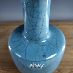 8.5 Antique Chinese Porcelain Song dynasty ru kiln Blue glaze Ice crack Vase