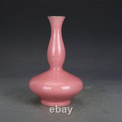 8.7 Antique Chinese Porcelain Qing dynasty qianlong mark red glaze gourd Vase