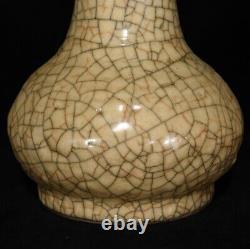 8.7 Chinese Antique Porcelain Song dynasty ge kiln Yellow glaze Ice crack Vase