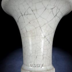 8.7 Chinese Antique Porcelain Song dynasty ru kiln White glaze Ice crack Vase