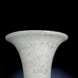 8.7 Chinese Antique Porcelain Song dynasty ru kiln White glaze Ice crack Vase