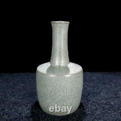 8.7 Chinese Antique Porcelain song dynasty ru kiln cyan glaze Ice crack Vase