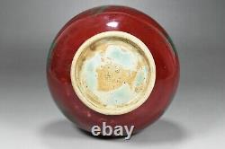 8.7 Chinese Antique Qing dynasty Porcelain Yongzheng mark Red glaze Fambe vase