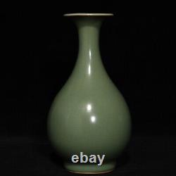 8.7 Chinese Antique Song dynasty Porcelain guan kiln Green glaze Yuhuchun vase