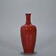 8.7 Chinese Old Antique Porcelain Qing Dynasty Kangxi Mark Red Glaze Vase
