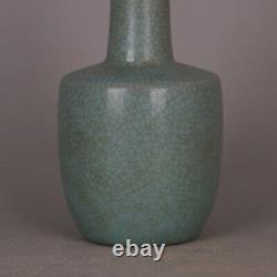 8.7 Chinese Old Porcelain Song dynasty ru kiln sky cyan glaze Ice crack Vase