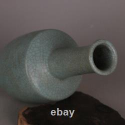 8.7 Chinese Old Porcelain Song dynasty ru kiln sky cyan glaze Ice crack Vase