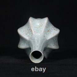 8.7 Chinese Porcelain Song dynasty ru kiln cyan glaze Ice crack eight edge Vase