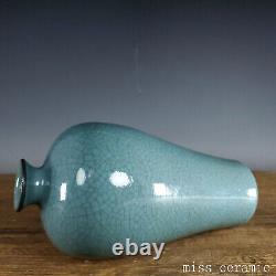 8.7 Old Chinese Porcelain Song dynasty ru kiln Blue glaze Ice crack Pulm Vase