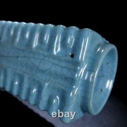 8.7 Old Chinese Porcelain Song dynasty ru kiln Blue glaze Ice crack Square Vase