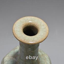 8.7 song dynasty offcial kiln ru Porcelain Ice crack carved Chinese mark vase