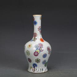 8.743.1 Collection Chinese Qing Famille Rose Porcelain Flower Vase