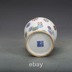 8.743.1 Collection Chinese Qing Famille Rose Porcelain Flower Vase