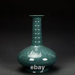 8.8 Chinese Old Antique Porcelain qing dynasty yongzheng mark blue speckle Vase