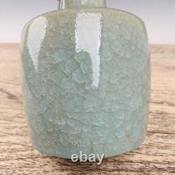 8.8 Chinese Porcelain Song dynasty ru kiln SongHuiZong mark cyan Ice crack Vase