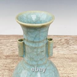 8.8 Chinese Ru Porcelain Handmade Exquisite Lettering Vase