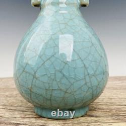 8.8 Chinese Ru Porcelain Handmade Exquisite Lettering Vase