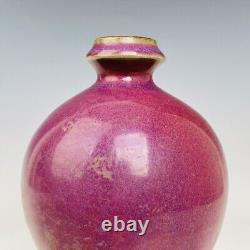 8.8 Old Chinese Porcelain Song dynasty jun kiln museum mark red glaze Pulm Vase