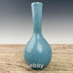 8.8Chinese Old Porcelain Song Dynasty Ru Kiln Long necked bottle