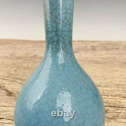 8.8Chinese Old Porcelain Song Dynasty Ru Kiln Long necked bottle