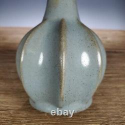 8.9 Chinese Antique Porcelain Song dynasty ru kiln cyan glaze Ice crack Vase